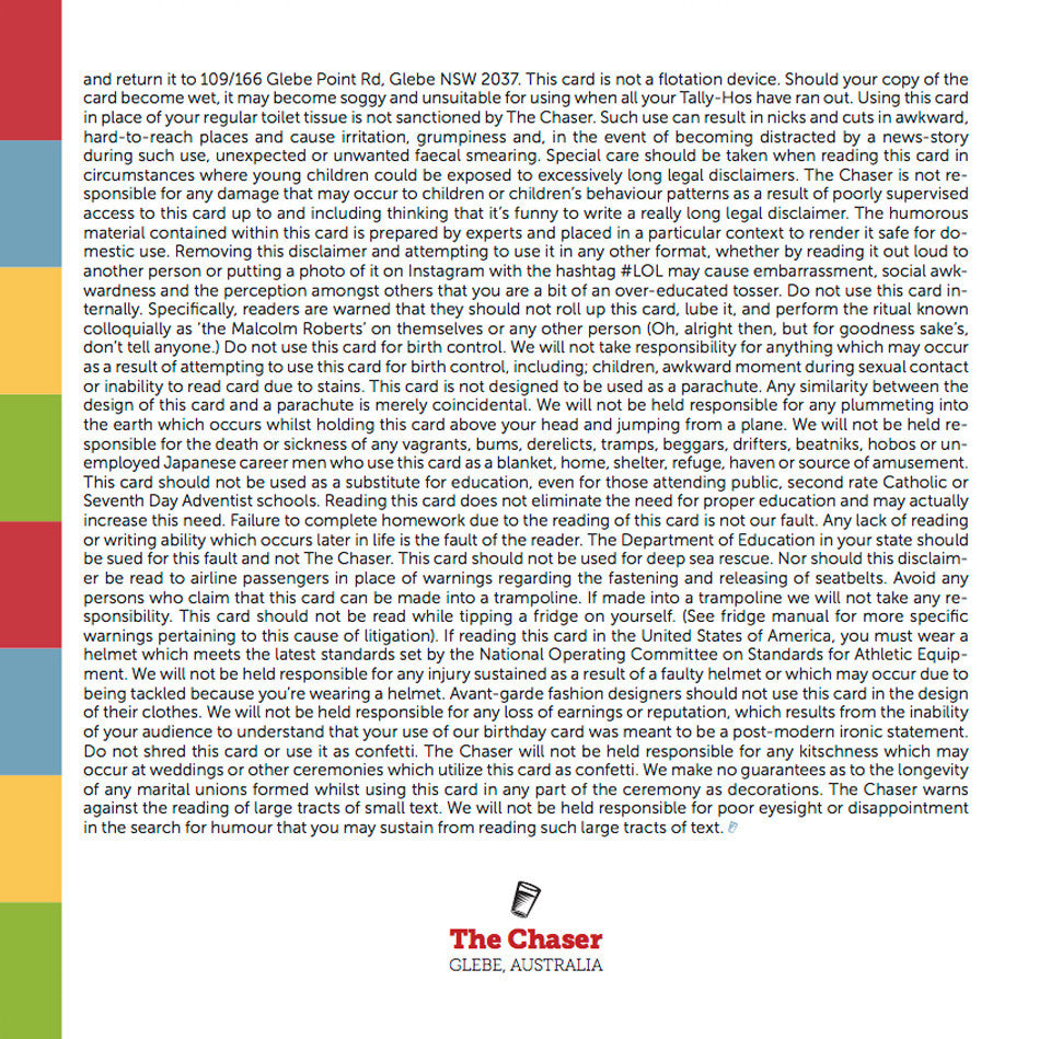 Chaser Birthday Card